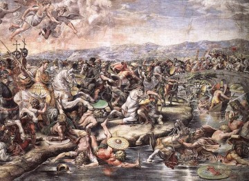 Raphael Painting - The Battle at Pons Milvius detail1 Renaissance master Raphael